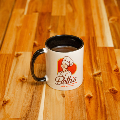 Beth's Double walled Travel Black Mug