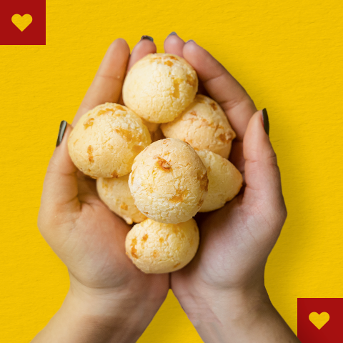 Pão De Queijo - Brazilian Cheese Bread (Approx. 100 Units) - Cocktail Size