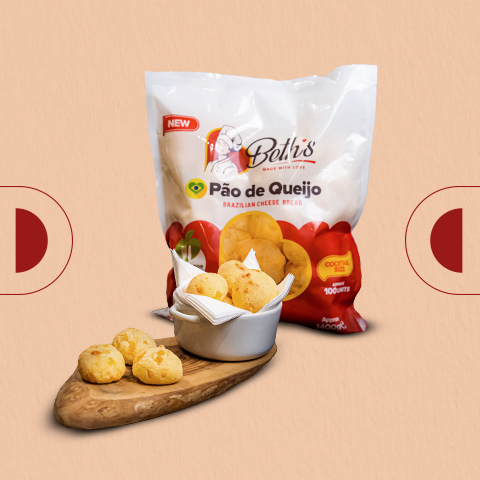 Pão De Queijo - Brazilian Cheese Bread (Approx. 100 Units) - Cocktail Size