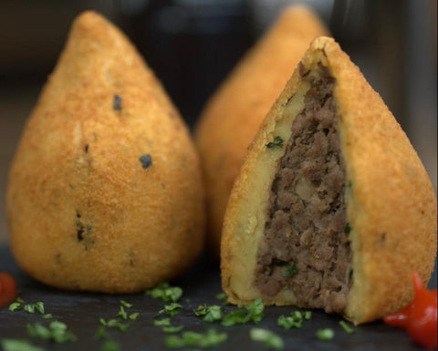 4 Unidades Coxinha de Carne Frita Congelada